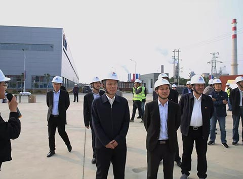 池州市委副書(shū)記、市長(zhǎng)操龍燦一行到長(zhǎng)智公司考察調(diào)研